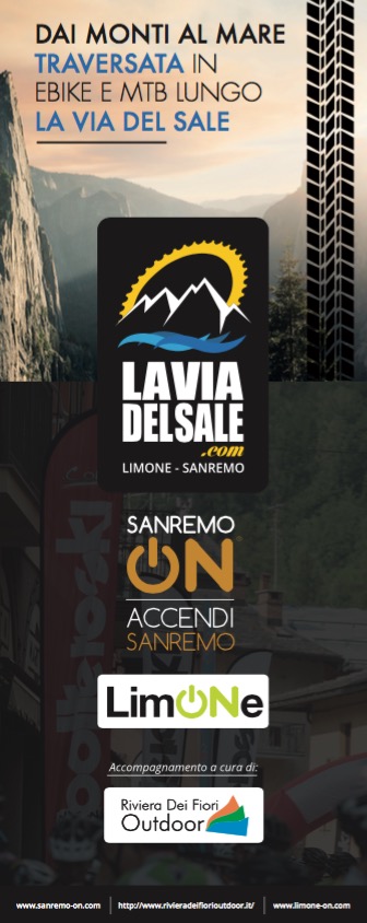 La Via del Sale TRAVERSATA in Mtb o E-bike LA VIA DEL SALE DA LIMONE A SANREMO 3 SETTEMBRE 2016